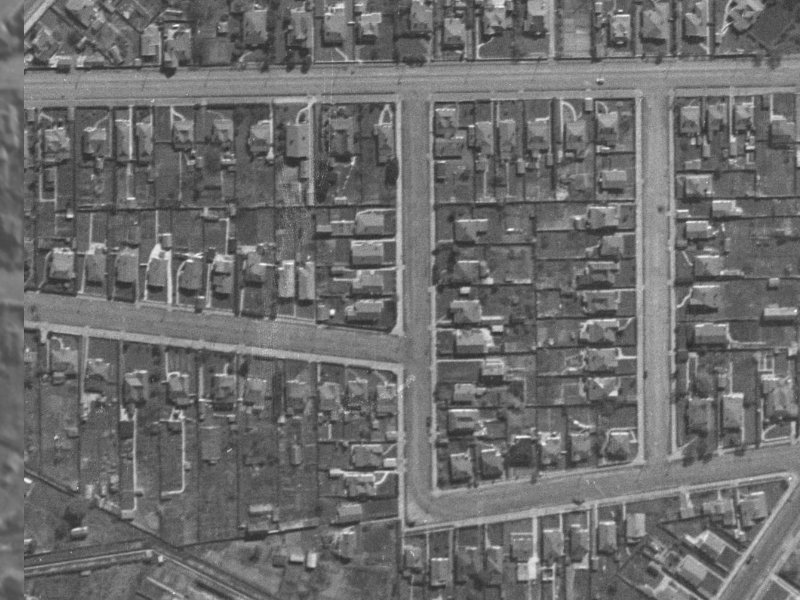Clive Street from the air, 1940-1944