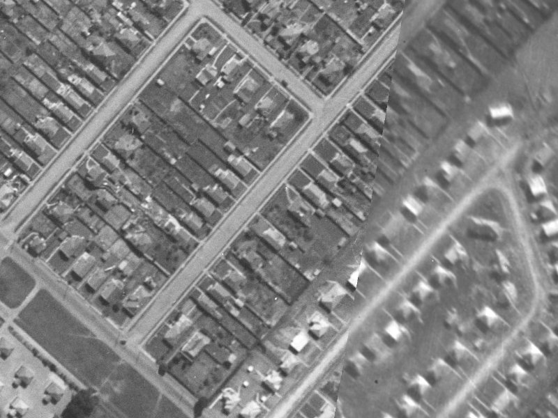 18 Chelsea Street from the air, 1940-1944