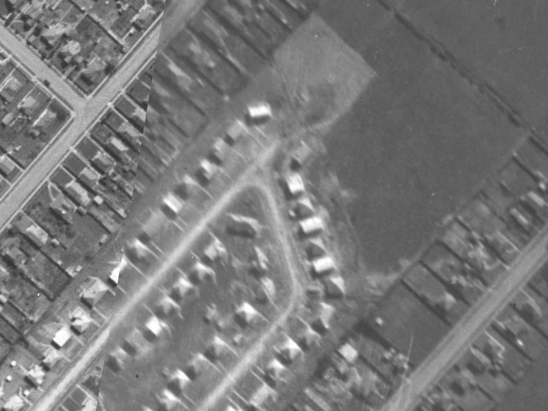 36 Thomas Street from the air, 1940-1944