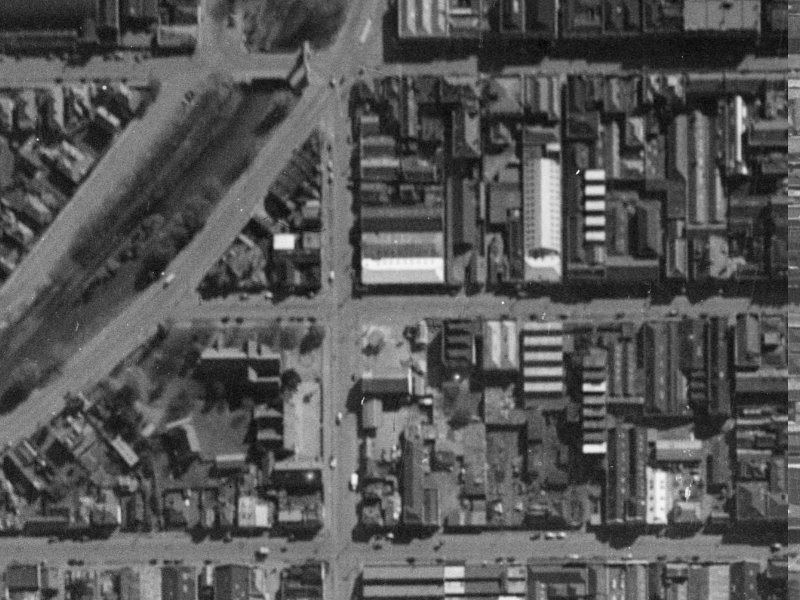 9 Lichfield Street from the air, 1940-1944