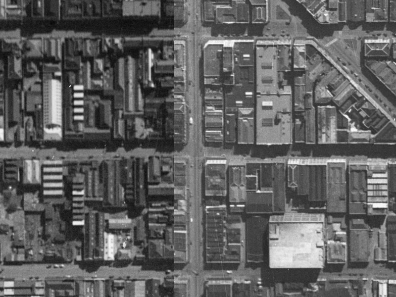 660 Colombo Street from the air, 1940-1944