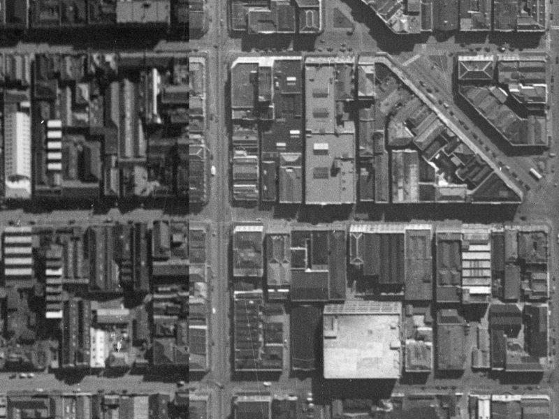 72 Lichfield Street from the air, 1940-1944