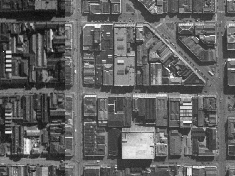 70 Lichfield Street from the air, 1940-1944