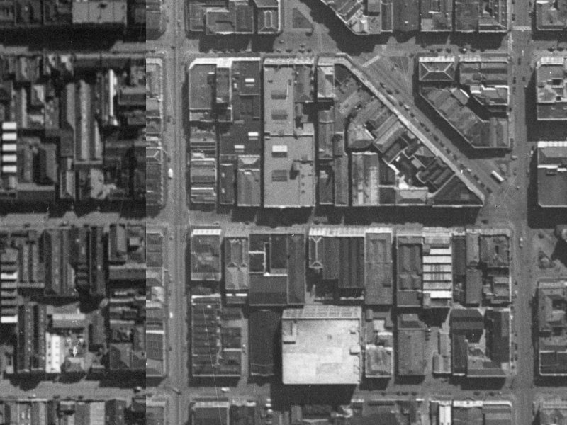 78 Lichfield Street from the air, 1940-1944