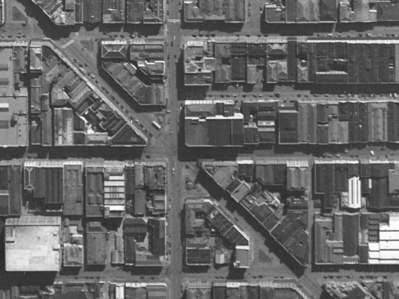 118–130 Lichfield Street from the air, 1940-1944