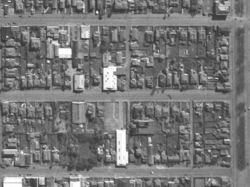 231 Lichfield Street from the air, 1940-1944