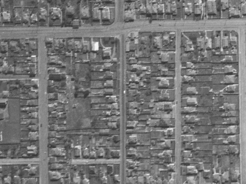 9-35 Stanmore Road from the air, 1940-1944