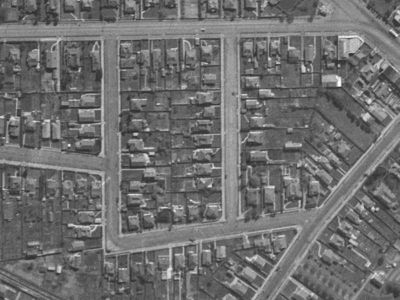 11 Havelock Street from the air, 1940-1944