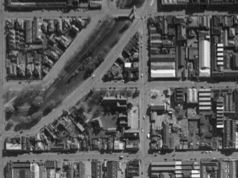 99 Oxford Terrace from the air, 1940-1944