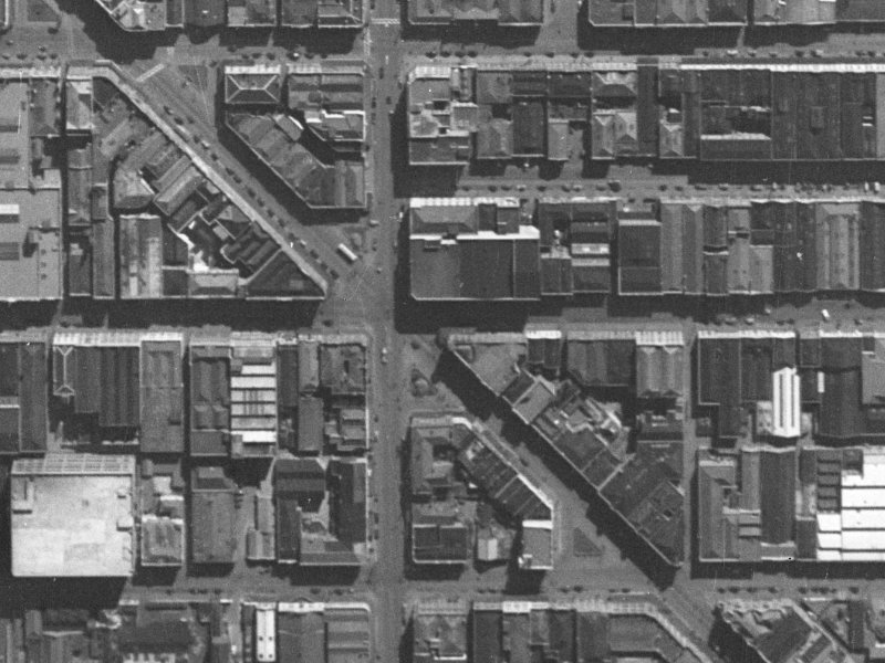 215 High Street from the air, 1940-1944