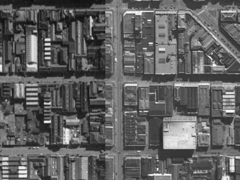 628/658 Colombo Street from the air, 1940-1944
