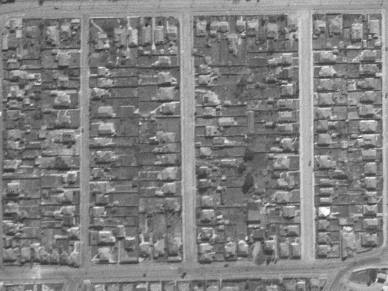17 Percy Street from the air, 1940-1944