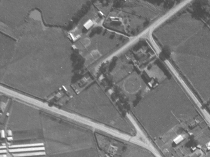 91 Racecourse Road from the air, 1940-1944