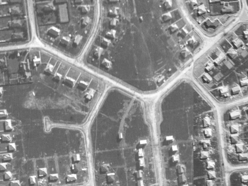 145 Peverel Street from the air, 1940-1944