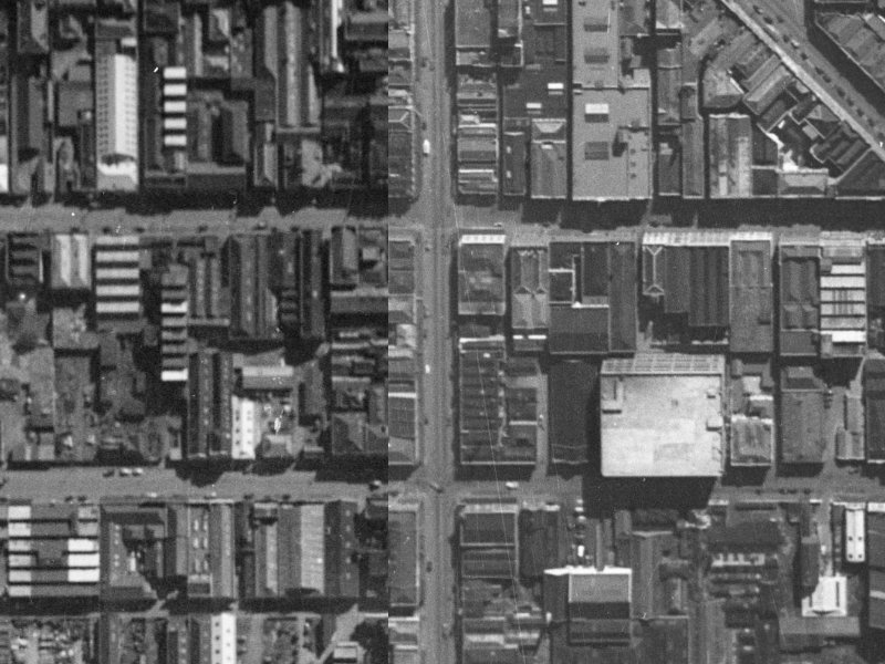 644 Colombo Street from the air, 1940-1944