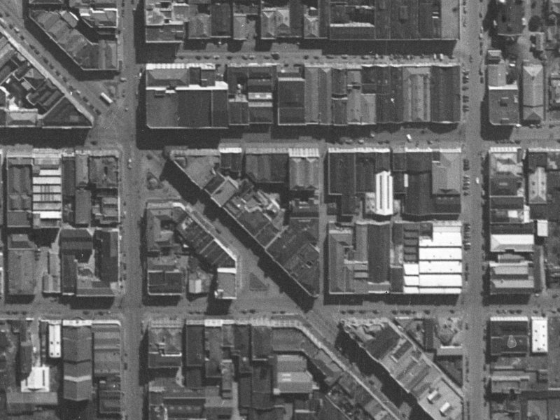 156 High Street from the air, 1940-1944
