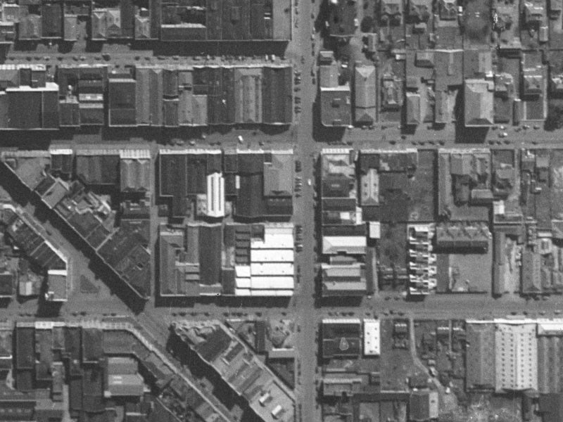 205 Madras Street from the air, 1940-1944