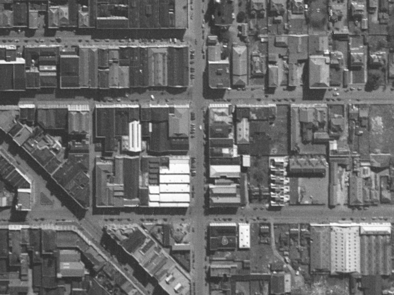 214 Madras Street from the air, 1940-1944