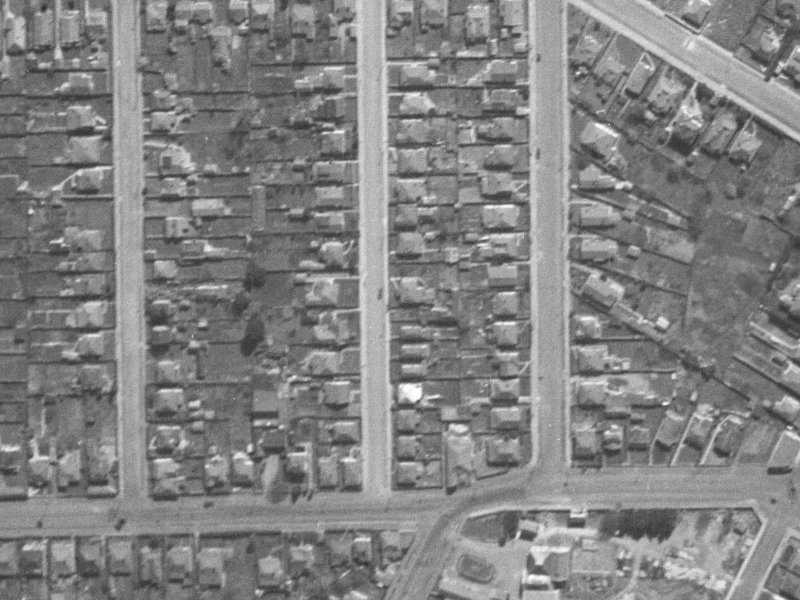 14 Suffolk Street from the air, 1940-1944