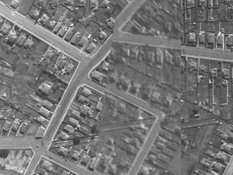 174 Bordesley Street from the air, 1940-1944