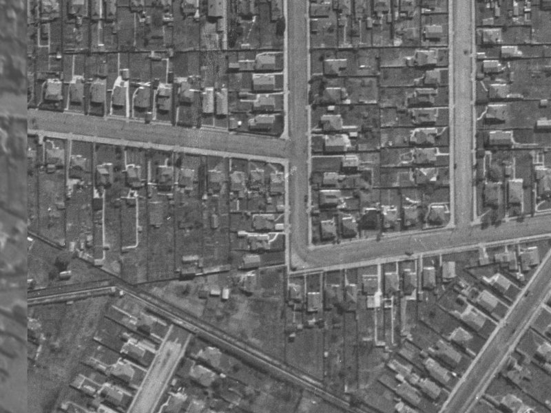 7 Clive Street from the air, 1940-1944