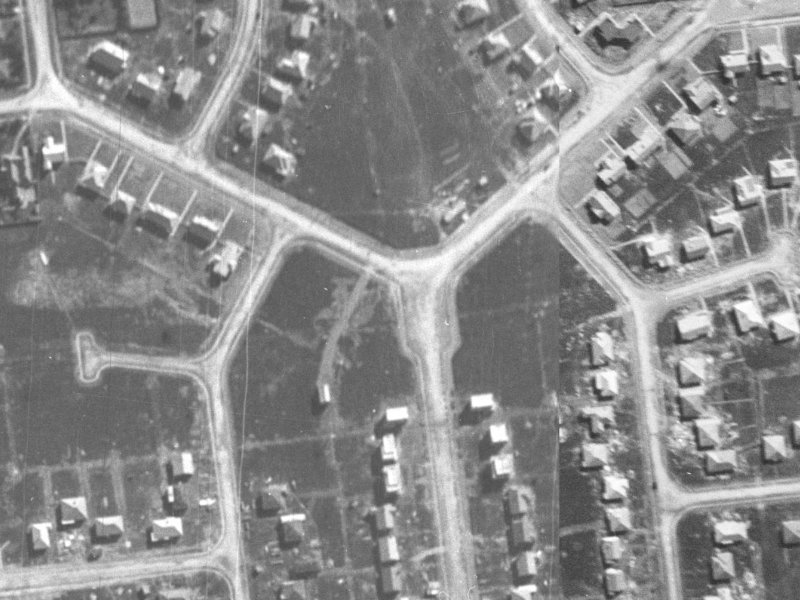 137 Peverel Street from the air, 1940-1944