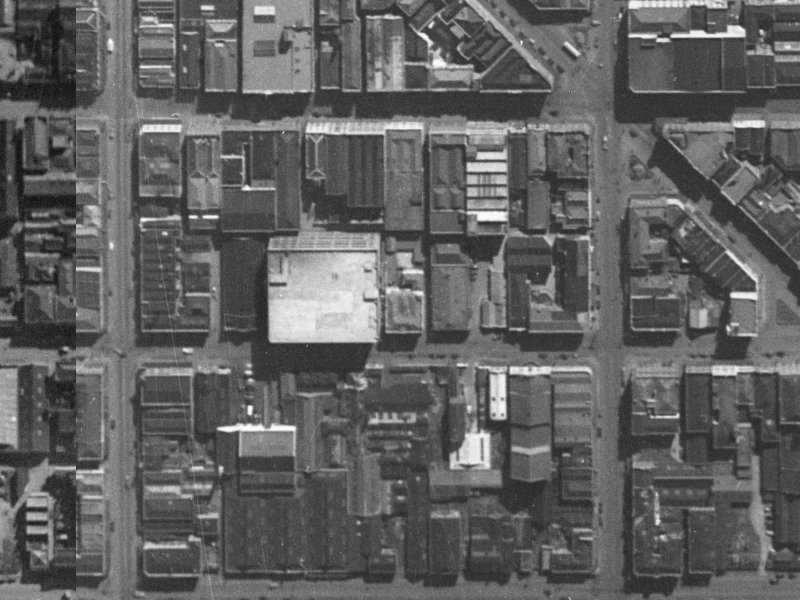 175-177 Tuam Street from the air, 1940-1944