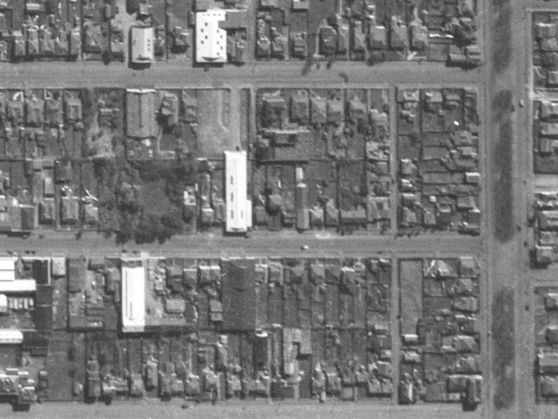 323 Tuam Street from the air, 1940-1944
