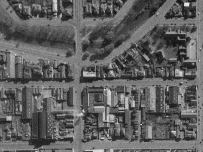 58 Oxford Terrace from the air, 1940-1944