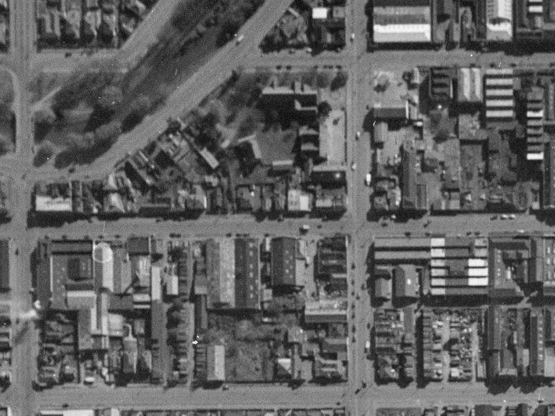 120-116 Tuam Street from the air, 1940-1944