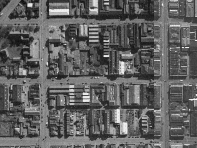 121 Tuam Street from the air, 1940-1944