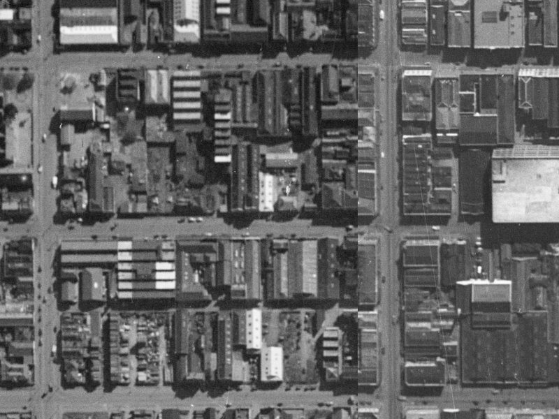 139 Tuam Street from the air, 1940-1944
