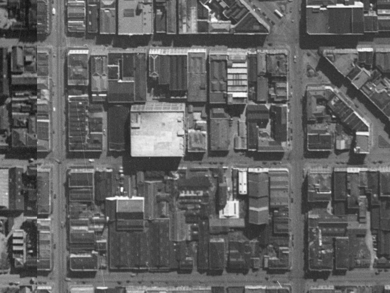 196 Tuam Street from the air, 1940-1944
