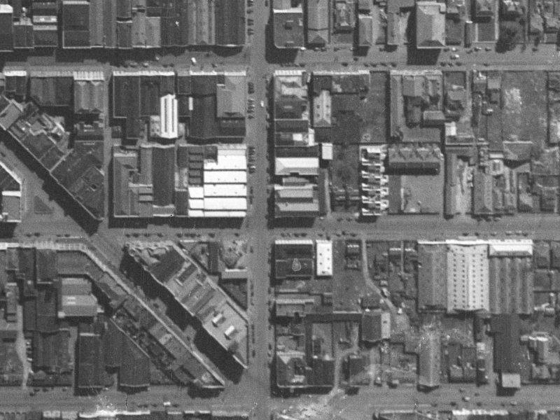 204 Madras Street from the air, 1940-1944