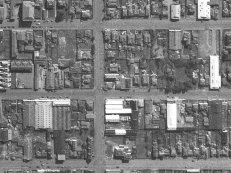 283 Tuam Street from the air, 1940-1944