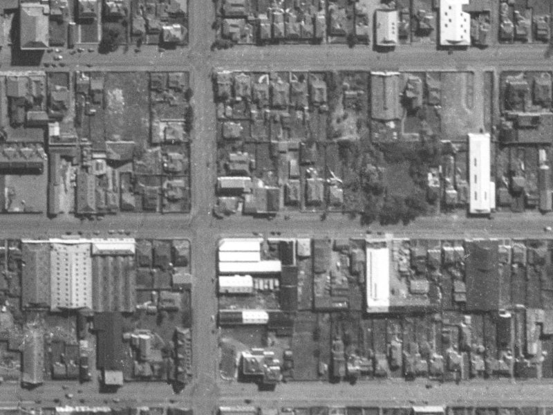 287 Tuam Street from the air, 1940-1944