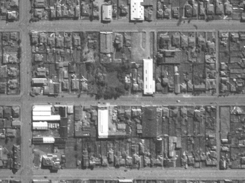 311 Tuam Street from the air, 1940-1944