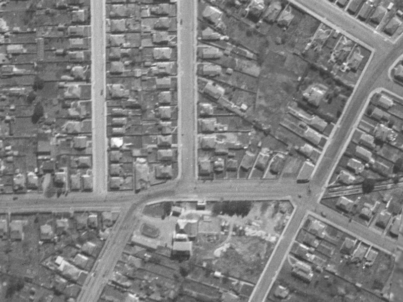 509 Tuam Street from the air, 1940-1944