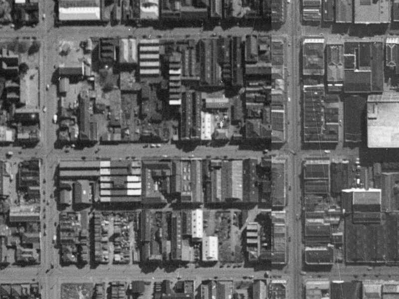 133 Tuam Street from the air, 1940-1944