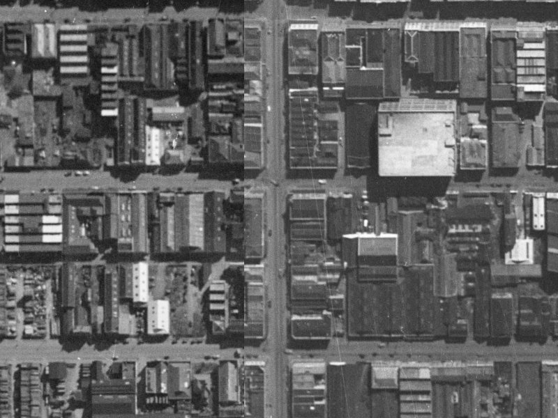 624A Colombo Street from the air, 1940-1944