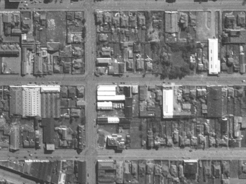 308 Tuam Street from the air, 1940-1944