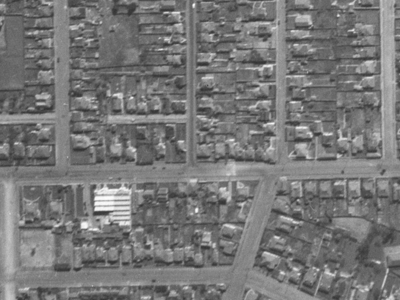 Tuam Street from the air, 1940-1944