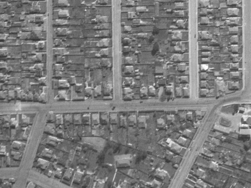518 Tuam Street from the air, 1940-1944