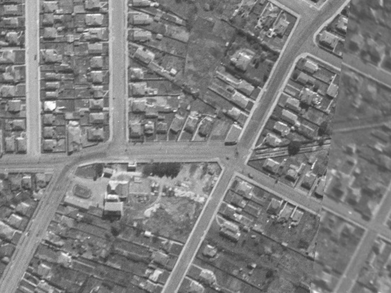 522 Tuam Street from the air, 1940-1944