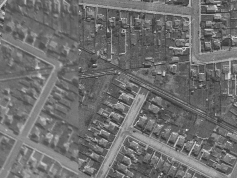 23 Glasgow Street from the air, 1940-1944