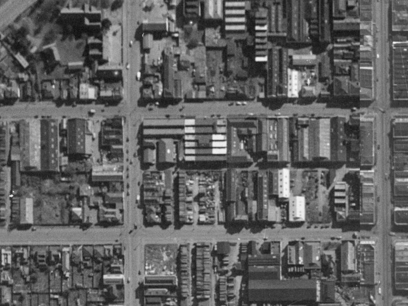 142 Tuam Street from the air, 1940-1944