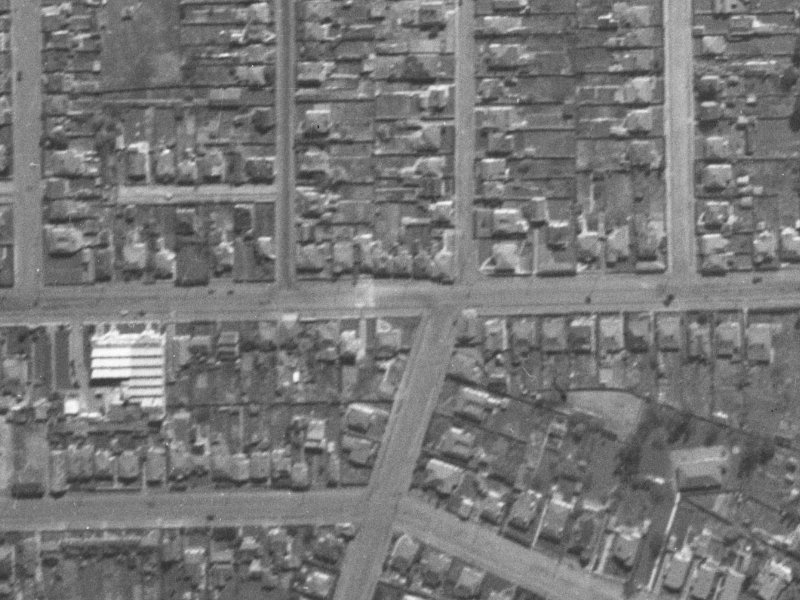 67–73 Nursery Road from the air, 1940-1944