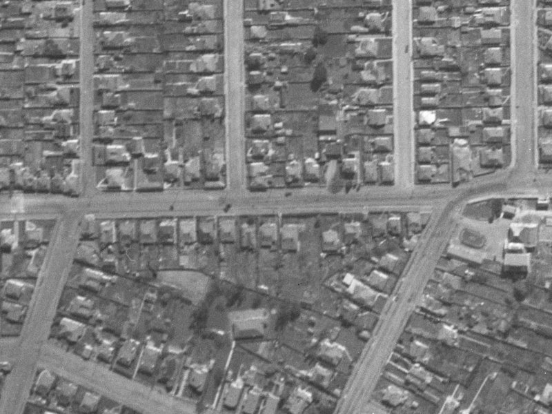 520 Tuam Street from the air, 1940-1944
