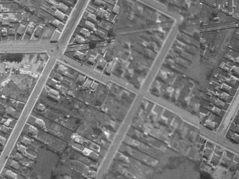 24A Harrow Street from the air, 1940-1944