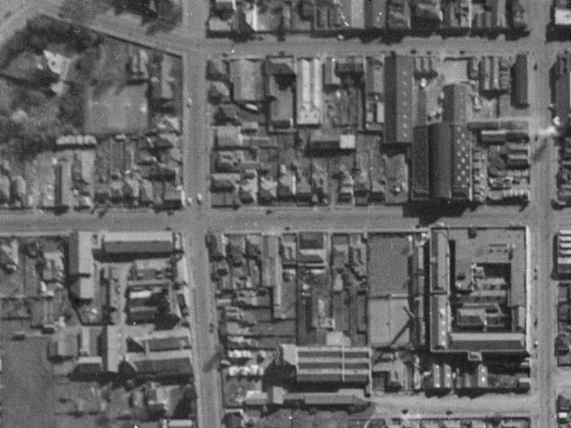 63 Saint Asaph Street from the air, 1940-1944